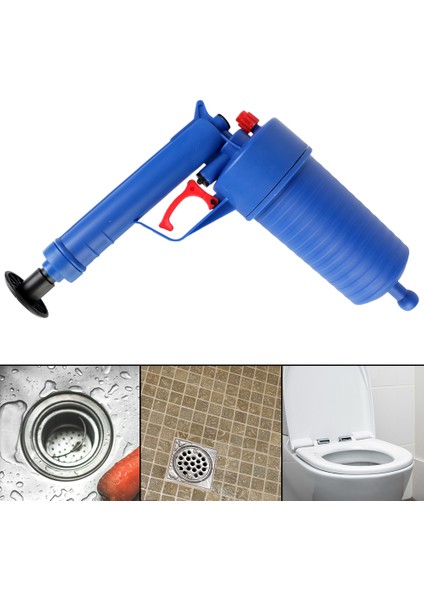 Kanalizasyon Lavabo Hava Pompası Basınç Açıcı Tıkanıklık Temizleyici Türkçe (Yurt Dışından)