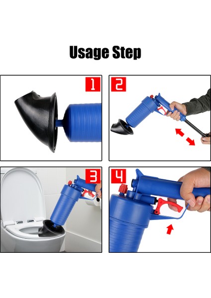 Kanalizasyon Lavabo Hava Pompası Basınç Açıcı Tıkanıklık Temizleyici Türkçe (Yurt Dışından) fiyatları