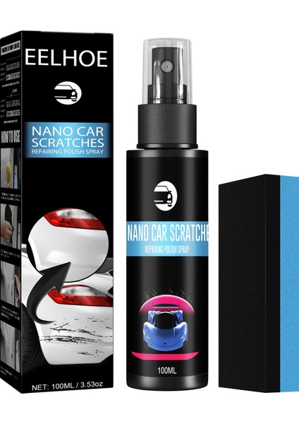 100 Ml'lik Kutu Araba Çizik Onarım Spreyi Nano Araba Seramik Kaplama Wax Boya Onarımı Polray Araba Gövde Parlatma Bakım Ajanı Seti (Yurt Dışından)