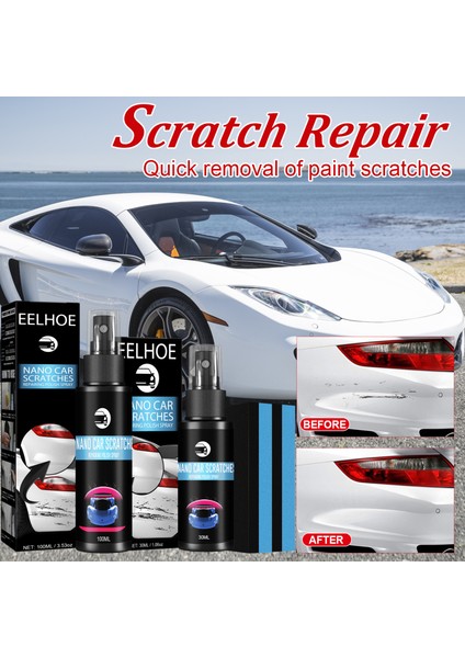 100 Ml'lik Kutu Araba Çizik Onarım Spreyi Nano Araba Seramik Kaplama Wax Boya Onarımı Polray Araba Gövde Parlatma Bakım Ajanı Seti (Yurt Dışından) fırsatları