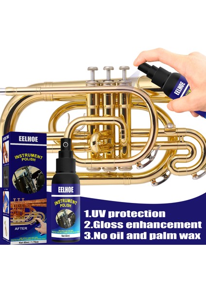 50ML Orkestra Enstrümanları Için Polray Parlatıcı Temizleyici Sprey Aksesuarlar (Yurt Dışından) fiyatları