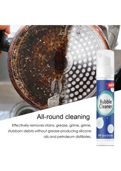 Kabarcık Temizleyici Mutfak Köpük Temizleyici 100ML Köpük Ağır Yağ Lekesi Temizleyici Ev Kir Yağ Temizleme Köpük Sprey Yıkama Mutfak Aksesuarları (Yurt Dışından) indirimleri