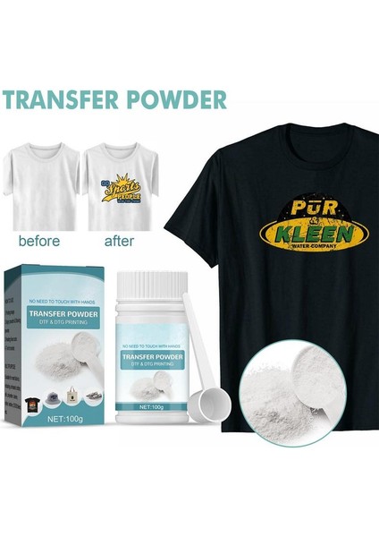 100G Sıcak Eritme Yapıştırıcı Toz Sublimasyon Için Pamuk, Transfer Plastisol Dtf Yazıcıya - E-Ticaret Ürün Başlığı (Yurt Dışından)