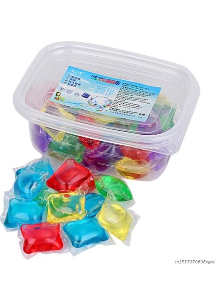 20 Adet Ev ve Yurt Odası Giysileri Lekeleri Giderme Için Taşınabilir Leke Giderici Toz Deterjan Boncukları (Yurt Dışından)