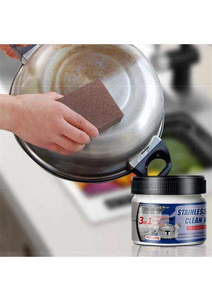 No.1 Boyutu Hafif Formül Pas Çözücü Sünger Silme Çok Fonksiyonlu Parlatma Kremi Elleri Acıtmayan Paslanmaz Çelik Temizleme Balmumu Ev Ürünü (Yurt Dışından) fırsatları