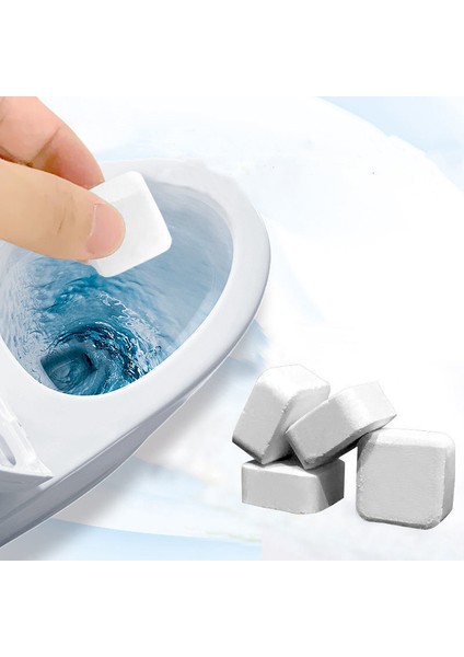 Mavi 5 Adet Tuvalet Hızlı Temizleyici Tablet Otomatik Klozet Temizleyici Köpük Tablet Sarı Lekeleri ve Kötü Kokuları Giderici Tuvalet Temizleme Aracı (Yurt Dışından)