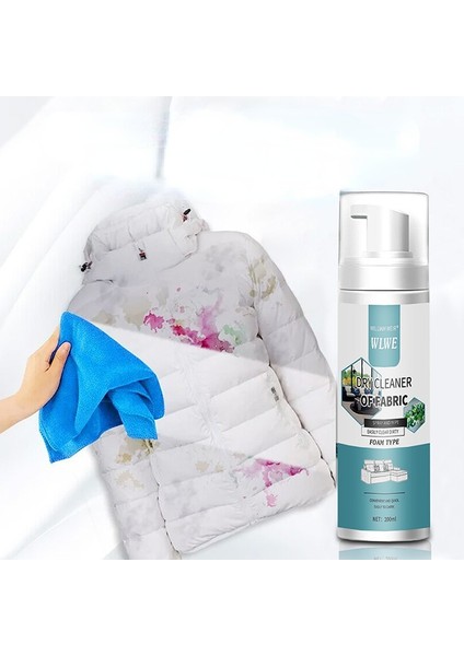 200ML Kumaş Temizlik Ajanı Halı Kanepe Yıkama Gerektirmeyen Kuru Temizleme Ajanı Perde Mont Zorlu Leke Temizleyici (Yurt Dışından)