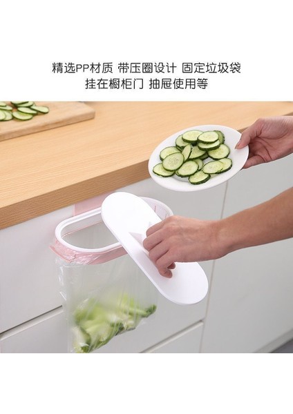 Bir Kanca 05 Taşınabilir Plastik Çöp Askılığı Mutfak Çöp Depolama Tutucu Raf Çöp Kanca Sünger Ped Kuru Raf Tutucu Mutfak Düzenleyici (Yurt Dışından)