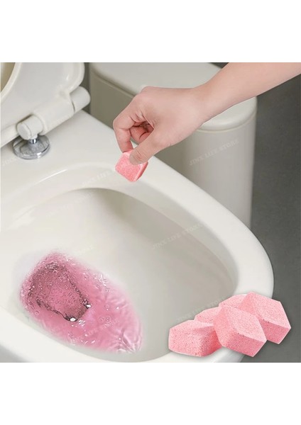 Pembe-5pcs Tuvalet Için Otomatik Klozet Temizleyici Köpük Tableti Hızlı Lekeleri Temizleyen ve Sarı Kirleri Gideren Klozet Temizleme Aracı (Yurt Dışından) modelleri