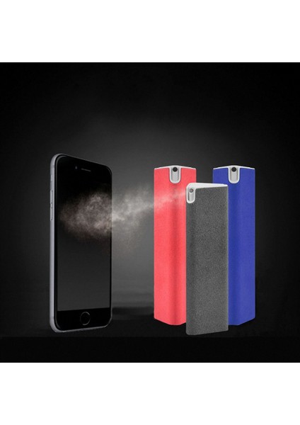 Sıvı ile Mavi Telefon Ekran Temizleyici Sprey Bilgisayar Mobil Telefon Ekran Toz Alma Temizleme Bezi ile Sıvı Ev Yıkama (Yurt Dışından) modelleri