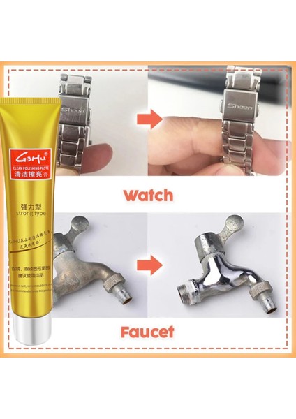 Hiçbiri 90G Metal Parlatıcı Krem Paslanmaz Çelik Seramik Saat Parlatma Macunu Pirinç Krom Gümüş Alüminyum Altın Çelik Parlatma Macunu (Yurt Dışından) fırsatları