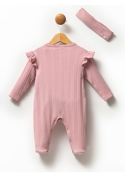 Kız Bebek Çıtçıtlı Patikli Pamuk Bandanalı Tulum fiyatları