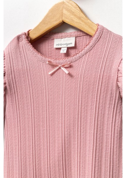 Kız Bebek Çıtçıtlı Patikli Pamuk Bandanalı Tulum fırsatları