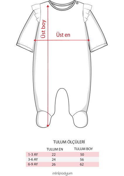 Kız Bebek Çıtçıtlı Patikli Pamuk Bandanalı Tulum indirimleri
