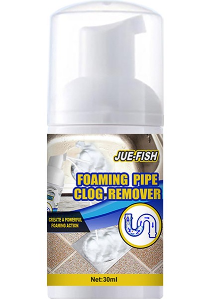 30ML Lavabo ve Kanal Temizleyici Köpük Boru Tıkanıklığı Giderici Kokusuz Hızlı Köpük Mutfak Lavabosu Tuvalet Tablet Temizleyici Ürün Kase Temizlik Aracı (Yurt Dışından)