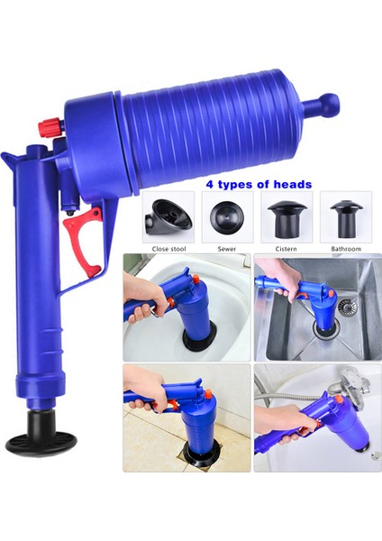 Hava Pompalı Basınç Açıcı Boru Pompası Lavabo Tıkanıklık Giderici Mutfak Tuvalet Temizlik Aracı (Yurt Dışından)