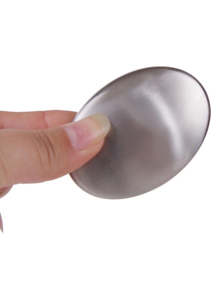 Kokusuz Paslanmaz Çelik Deodorant Sabun Oval Şekil Mutfak Barı Kokuyu Yok Eden Sarımsak Deodorize Aletleri Mutfak Barı Şef Sabunu (Yurt Dışından)