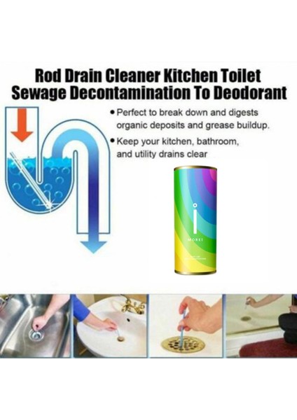 Boru Temizleme Çubukları Tuvalet Küvet Boru Dezenfekte Temizleme Sopa Mutfak Kanalizasyon Boru Temizleyici Tıkanıklık Önleyici Araçlar (Yurt Dışından) fırsatları