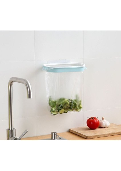 Yapıştır 04 Taşınabilir Plastik Çöp Askılığı Mutfak Çöp Depolama Tutucu Raf Çöp Kanca Sünger Ped Kuru Raf Tutucu Mutfak Düzenleyici (Yurt Dışından)