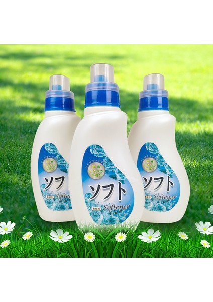 600ML Yumuşatıcı Giysi Bakım Maddesi Doğal Koku Kalıcı Koku Parlak Beyaz Antistatik Yumuşatıcı (Yurt Dışından)