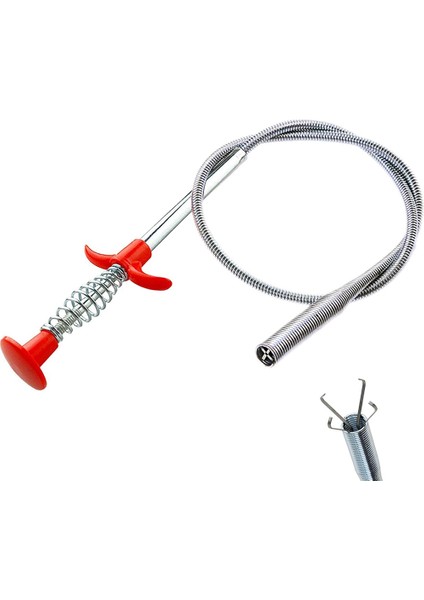 60CM Esnek Kanalizasyon Boru Tıkanıklık Giderme Yılan Yay Boru Temizleme Aracı Mutfak Banyo Kanalizasyon Temizleme Aracı Mutfak Aksesuarları (Yurt Dışından)