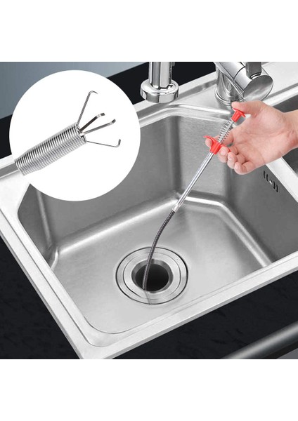 60CM Esnek Kanalizasyon Boru Tıkanıklık Giderme Yılan Yay Boru Temizleme Aracı Mutfak Banyo Kanalizasyon Temizleme Aracı Mutfak Aksesuarları (Yurt Dışından) fiyatları