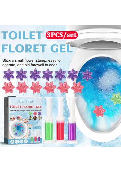 1 Adet Set Klozet Çiçek Kokulu Jel Otomatik Temizlik ve Dezenfeksiyon Jeli - Ev Temizlik Ürünleri Için Kötü Kokuları Giderici (Yurt Dışından) fiyatları