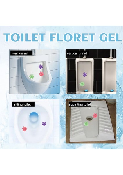 1 Adet Set Klozet Çiçek Kokulu Jel Otomatik Temizlik ve Dezenfeksiyon Jeli - Ev Temizlik Ürünleri Için Kötü Kokuları Giderici (Yurt Dışından) fırsatları