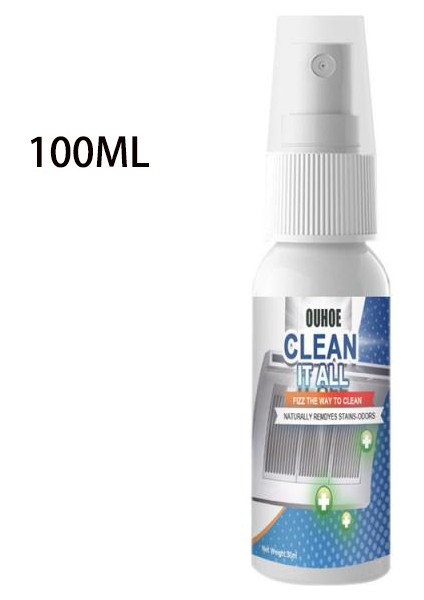 100ML 2 Adet ml Mutfak Kabarcık Temizleyici Paslanmaz Çelik Temizleyici ve Parlatıcı Izgaralar Fırınlar Ev Mutfak Yağ Temizleme Araçları (Yurt Dışından)