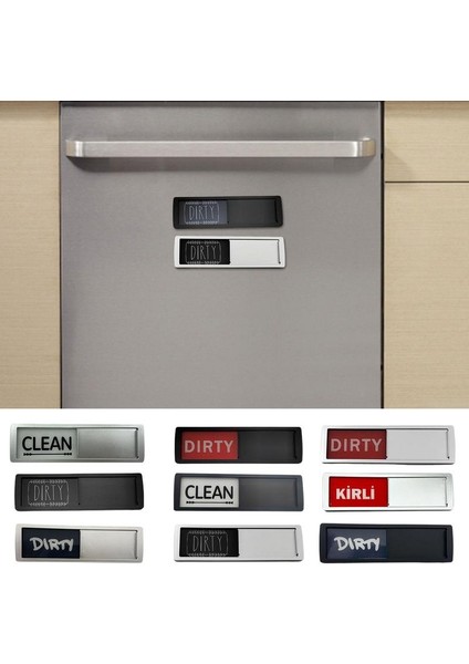 Gümüş Mavi Gri Bulaşık Makinesi Kaydırmalı Mıknatıslar Paslanmaz Çelik Okunması Kolay Temiz/kirli Bulaşık Makinesi Mutfak Aksesuarları (Yurt Dışından) modelleri