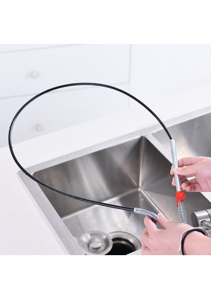 160CM Drenaj Temizleyici Çubuklar Metal Tel Tıkanıklık Giderici Temizlik Araçları Kanalizasyon Temizleme Kancası Banyo Mutfak Lavabo Temizlik Fırçası (Yurt Dışından) fırsatları