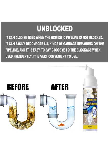 100ML Lavabo ve Kanal Temizleyici Köpük Boru Tıkanıklığı Giderici Kokusuz Hızlı Köpük Mutfak Lavabosu Tuvalet Tablet Temizleyici Ürün Kase Temizlik Aracı (Yurt Dışından) fırsatları