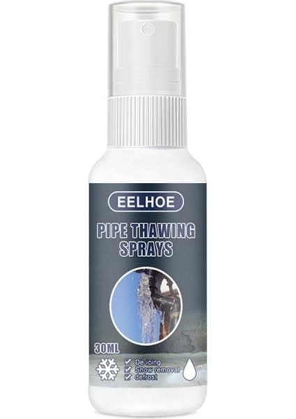 Gosterildigi Gibi 30ML Boru Çözücü Sprey Hızlı Çözme Kar Sökücü Antifriz Buz Sökücü Yüksek Konsantrasyon Kar Eritici Aracı Kullanışlı Etkili (Yurt Dışından)