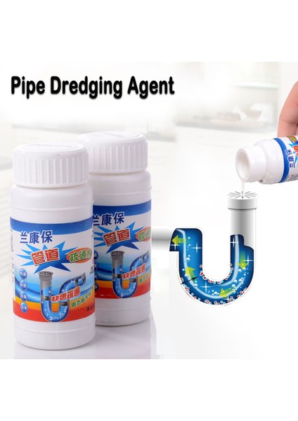 110G Boru Temizleme Ajanı Güçlü Mutfak Lavabo Gider Temizleyici Banyo Tıkanıklık Açıcı Tuvalet Kanalizasyon Hızlı Temizlik Araçları (Yurt Dışından)