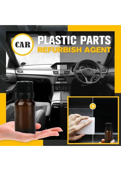 10ML Plastik Parçalar Yenileme Ajanı 10ML Kaplama Macunu Bakım Araba Temizleyici Plastik Parçalar Yenileme Ajanı Otomotiv Iç Parça (Yurt Dışından)