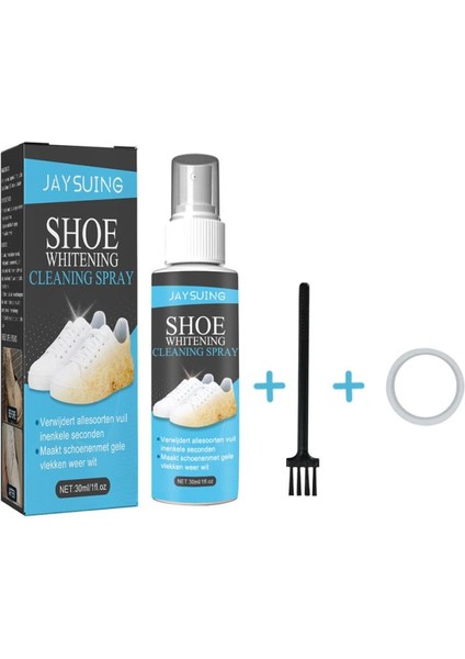 Gosterildigi Gibi Fırçalı Ayakkabı Beyazlatıcı Temizleyici Seti 30ML Köpük Deoksidant Jel Yıkama Ücretsiz Ayakkabı Beyazlatıcı Ajanı Pratik Ayakkabı Boyası (Yurt Dışından)
