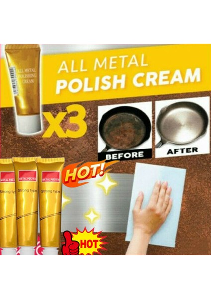 3 Adet 15G Son Derece Metal Parlatma Kremi Çelik Seramik Saat Parlatma Macunu Mutfak Yardımcısı (Yurt Dışından) indirimleri