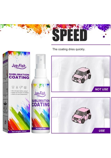 Keten Tişörtler ve Polyester Karışımları Için Sublimasyon Sıvı Sprey Süper Yapışma Yüksek Parlaklık Hızlı Kuruyan Sublimasyon Kaplama Sprey (Yurt Dışından) modelleri