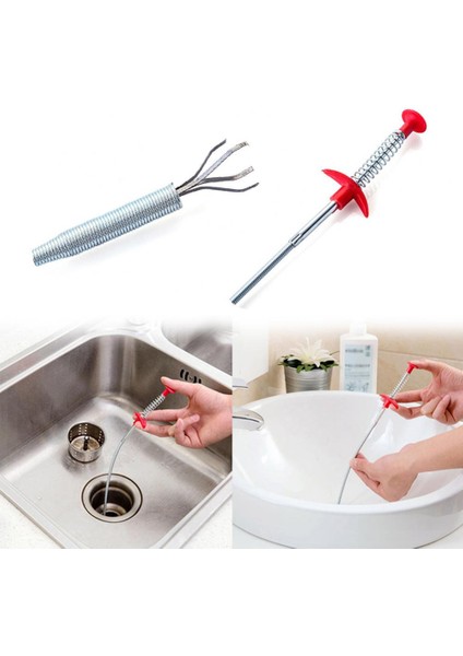 Saç Temizleyici Ev Kanalizasyon Tıkanıklık Boru Kanca Mutfak Lavabo Tıkanıklık Giderici Bahar Temizlik Aracı Banyo Için (Yurt Dışından)