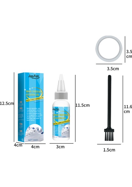 30ML Ev Ayakkabıları Için Beyaz Ayakkabı Temizleme Ajanı Dezenfektan Yıkama Gerektirmeyen Polorts Ayakkabı Beyazlatıcı (Yurt Dışından)
