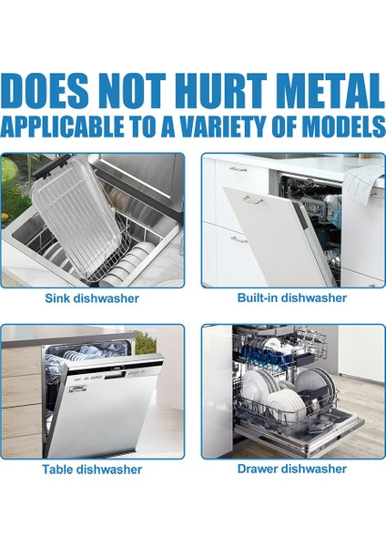 Mutfak Bulaşık Makinesi Temizleyici Kokusuz Tabletler Güçlü Yağ Lekesi Çıkarıcı Derin Temizlik Bulaşık Makinesi Kireç Çözücü Deterjan Tabletleri (Yurt Dışından) modelleri