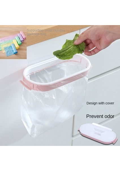 Bir Kanca 08 Taşınabilir Plastik Çöp Askılığı Mutfak Çöp Depolama Tutucu Raf Çöp Kanca Sünger Ped Kuru Raf Tutucu Mutfak Düzenleyici (Yurt Dışından)