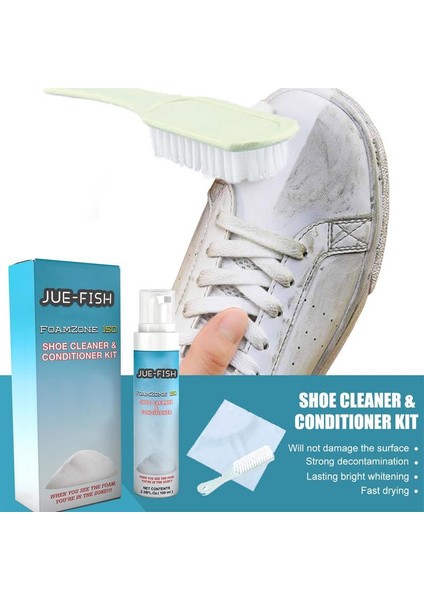 Ayakkabı Temizleyici Sneaker Seti Yıkama Gerektirmez Sneaker Beyazlatıcı Lekesi Çıkarıcı 100ML Şişe Ayakkabı Temizleme Malzemeleri Kabuk Ayakkabılar Için Kanvas (Yurt Dışından)
