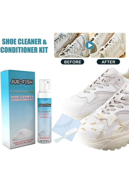 Ayakkabı Temizleyici Sneaker Seti Yıkama Gerektirmez Sneaker Beyazlatıcı Lekesi Çıkarıcı 100ML Şişe Ayakkabı Temizleme Malzemeleri Kabuk Ayakkabılar Için Kanvas (Yurt Dışından)