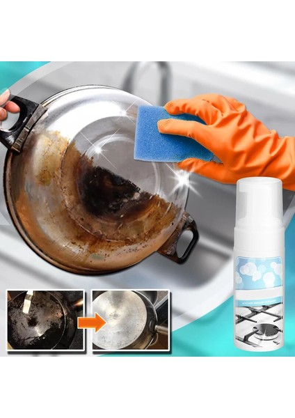 100ML Mutfak Yağ Temizleyici ml Paslanmaz Çelik Temizleyici Ağır Yağ Lekesi Giderme Sihirli Kabarcık Ocak Davlumbaz Köpük Temizleyici (Yurt Dışından) indirimleri