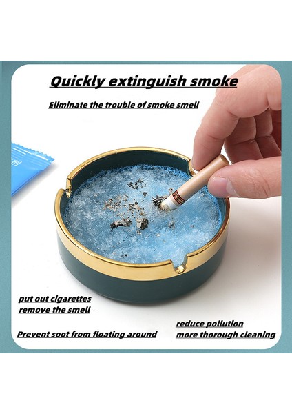 Yeşil 2 Adet Dumansız Kül Tablası Kum Taşınabilir Hava Arıtıcısı Iç Mekan Kokusuz Söndürme Kum Temizleme Gerektirmeyen Araba Kül Tablası Kristal Çamur (Yurt Dışından) modelleri