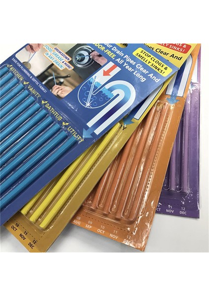 Mutfak Aksesuarları Boru Banyo Dezenfeksiyonu Drenaj Mutfak Lavabo Filtre Sani Stick Kanalizasyon Temizleme Çubuğu (Yurt Dışından) fırsatları