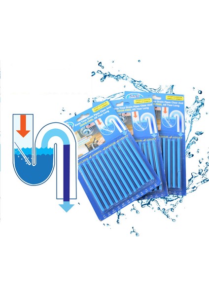 Mutfak Boru Temizleyici Tahliye Kanalı Dezenfeksiyon Kokusuzlaştırma Saç Eritme Temizleme Çubuğu Banyo Araçları (Yurt Dışından)