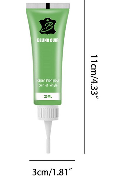 Yeşil Deri Tamir Jeli Tamir Dolgu Ajanı Vinil Tamir Kiti Araç Gösterge Panelleri Koltuklar Ceketler Tamir Jeli Yenileme Macunu 20ML (Yurt Dışından)