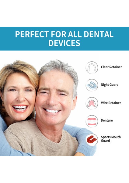 Diş Protezi Beyazlatıcı Temizleyici Derece Tüm Yüzey Temizliği Sahte Diş Temizleme Ajanları Için Şeffaf Aparatlar Için Diş Teli-Diş Protezi Temizlik Ürünleri (Yurt Dışından) fiyatları